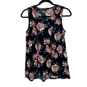 Always Indigo Floral Top